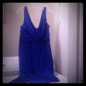 David's Bridal Bridesmaid Blue Dress Size 12